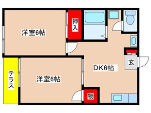 グリ－ンヴィレッジ２の物件間取画像